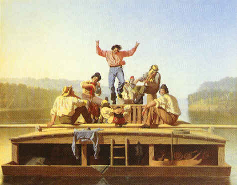 George Caleb Bingham The Jolly Flatboatmen